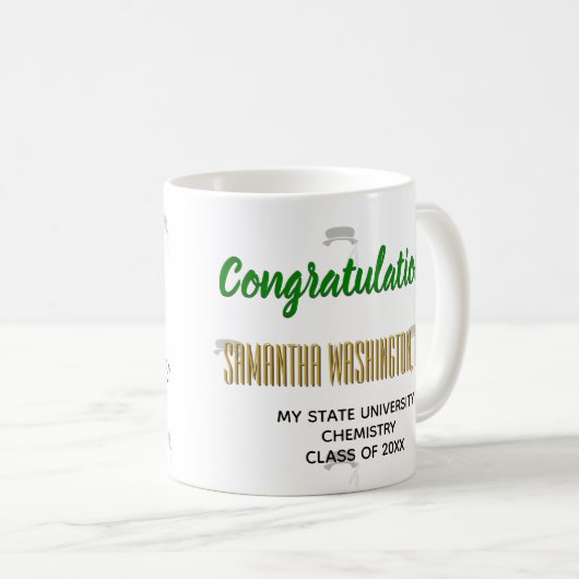 金リースPhDの医者程度の卒業 コーヒーマグカップ (正面右)