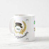 金リースPhDの医者程度の卒業 コーヒーマグカップ (正面左)