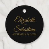 金レースのよう箔フローラフィリ結婚グリー フェイバータグ (裏面)