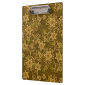 金ヴィンテージの花柄パターン クリップボード (左)