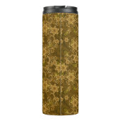 金ヴィンテージの花柄パターン タンブラー (裏面)