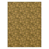 金ヴィンテージの花柄パターン テーブルクロス (正面)