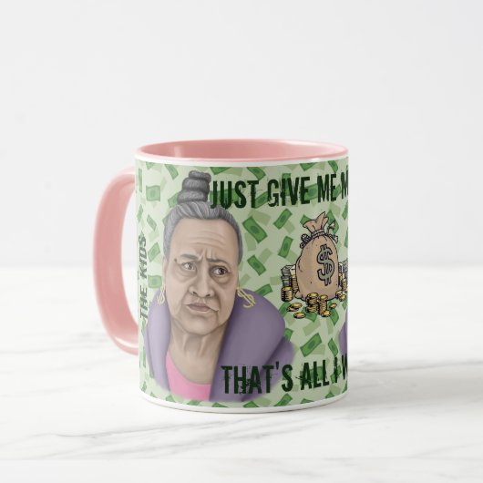 金与えだけ マグカップ (正面左)