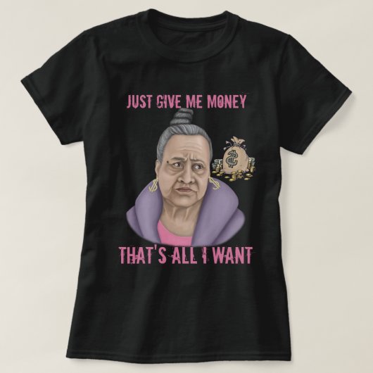 金与えだけ Tシャツ (デザイン正面)