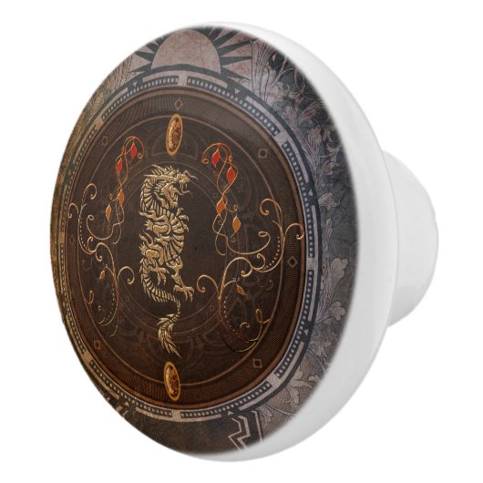 金中国のなドラゴン セラミックノブ (右)