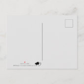 金中国の属鼠の旧正月挨拶P インビテーションポストカード (裏面)