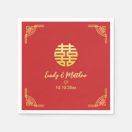 金中国の結婚額の二重十一 スタンダードカクテルナプキン