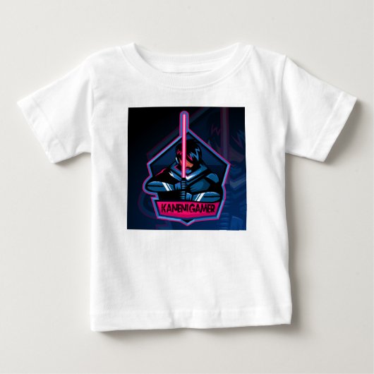 金二ゲーマー遊ビデオゲーマー ベビーTシャツ (正面)