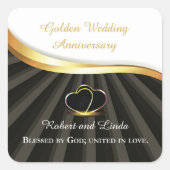 金五結婚十周忌 スクエアシール (正面)