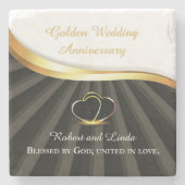 金五結婚十周忌 ストーンコースター (正面)