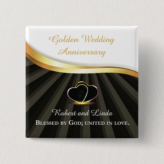 金五結婚十周忌 缶バッジ (正面)