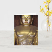 金仏のメッセージカード カード (黄色い花)