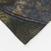 金仏の賛美瞑想フリースブランケット フリースブランケット (角)