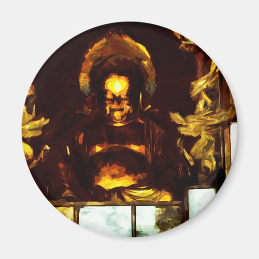 金仏京都日本抽象芸術印象派 マグネット (正面)