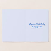 金伝統的箔10誕生日(名前をカスタムする付き) 箔カード (内部)