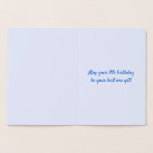 金伝統的箔9誕生日付き/名前をカスタムする 箔カード (内部)