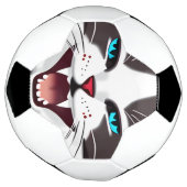 金切り声を上げる青い目の猫 サッカーボール (回転)