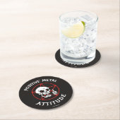 金前向き属姿勢 ラウンドペーパーコースター (インサイチュ)