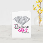 金剛石は女の最高の友だ カード (黄色い花)