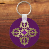 金剛黄金の仏像 キーホルダー (正面)