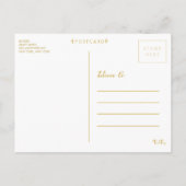 金創立50周年記念パーティー葉書 インビテーションポストカード (裏面)