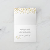 金効果の紙吹雪のサンキューカード サンキューカード (内部)