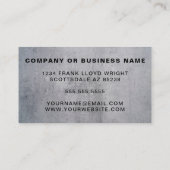 金動揺してフェイクモダン額ミニマクールリスト 名刺 (裏面)