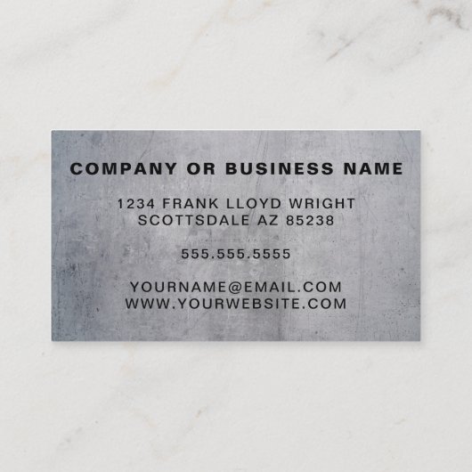 金動揺してフェイクモダン額ミニマクールリスト 名刺 (裏面)