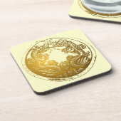 金動揺して龍中国の繁栄願 コースター (左側)