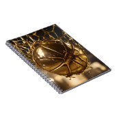 「金勝ち:ネットボールがキラキラするネットに捕まる」 ノートブック (右側)