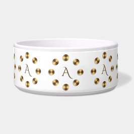 金勾配の要素。 モノグラム ボウル