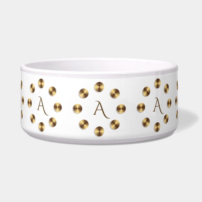 金勾配の要素。 モノグラム ボウル (正面)