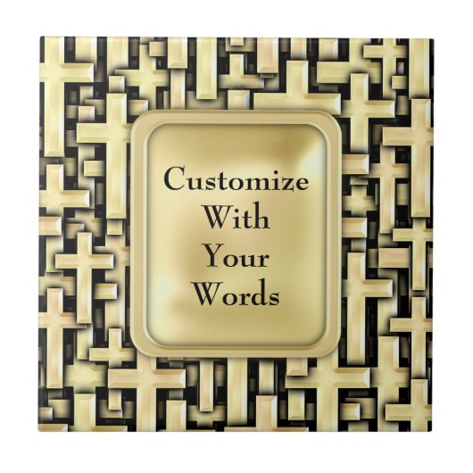 金十字 タイル (正面)