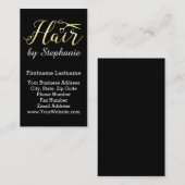 金原稿は美容師のヘアーサロンを切ります 名刺 (正面/裏面)