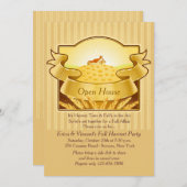 金収穫の招待状 招待状 (正面/裏面)