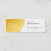 金名刺 スキニー名刺 (裏面)