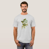 金向かわれたLeafbird (Chloropsisのaurifrons) Tシャツ (正面フル)