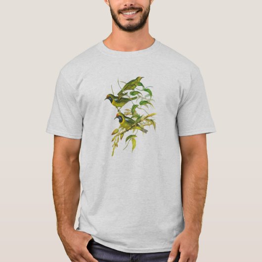 金向かわれたLeafbird (Chloropsisのaurifrons) Tシャツ (正面)