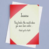 金型姉の誕生日 カード