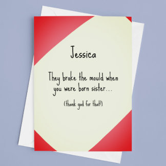 金型姉の誕生日 カード