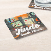 金堂韓国 スクエアペーパーコースター (アングル)