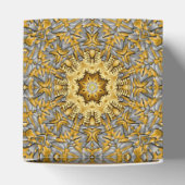 金大切属金ゴールド銀ヴィンテージ万華鏡のように千変万化するパターン フェイバーボックス (上部)