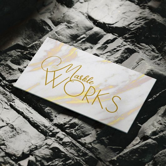 金大理石がカウンタートップモニュメント 名刺