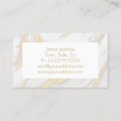 金大理石がカウンタートップモニュメント 名刺 (裏面)