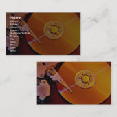 金大皿が付いているハード・ドライブ 名刺 (正面/裏面)