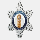 金天使のオーナメント スノーフレークピューターオーナメント (右)