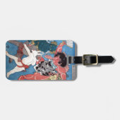 金太郎と動物,国芳金太郎動物・国芳・浮世絵 ラゲッジタグ (正面横)