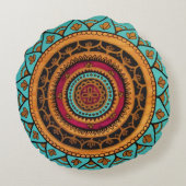 金女の子の円形の装飾用クッション ラウンドクッション (裏面)