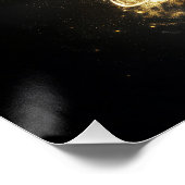 金威厳のあるのオーラを影に持つ猫 ポスター (コーナー)