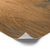 金威厳のあるのサバンナにライオン ポスター (角)